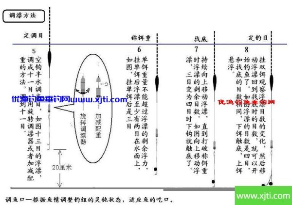 钓鱼竿尖入水的原因及多种钓组图解(海钓钓组，浮游矶钓钓组，普通钓组，浮钓）