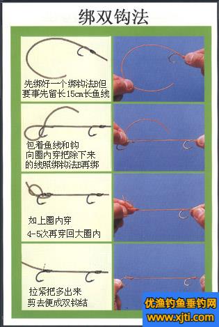 绑双钩的方法图文解析（双钩的绑法图解）